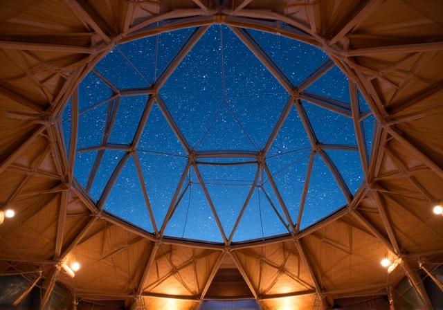 ジオデシック・ドームの内部構造